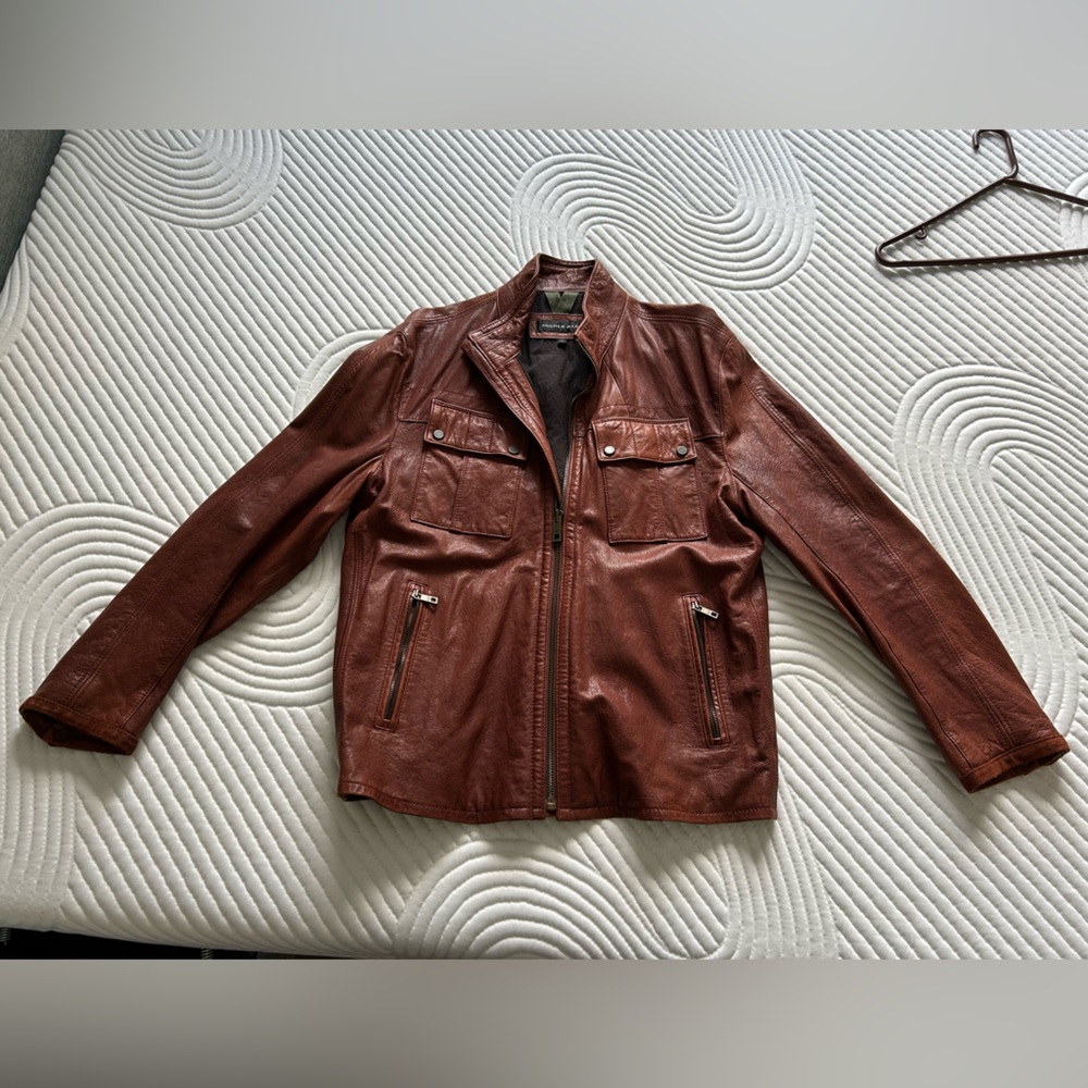 Andrew Marc Men’s Leather Jacket Large